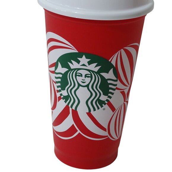 Starbucks Red Holiday Reusable Hot Cup w/Lid 16 Oz 2024 Red Cup Day Collectible - Picture 2 of 7